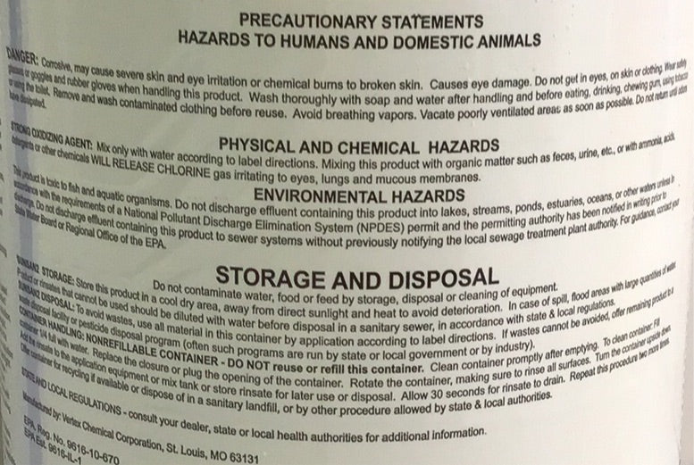 Sunsan2 gallon (makes aprox 760 loads)