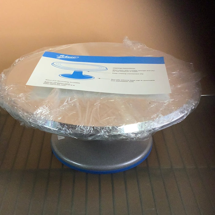 Ateco 612 12" Revolving Cake Stand with Cast Iron Base and Aluminum Top