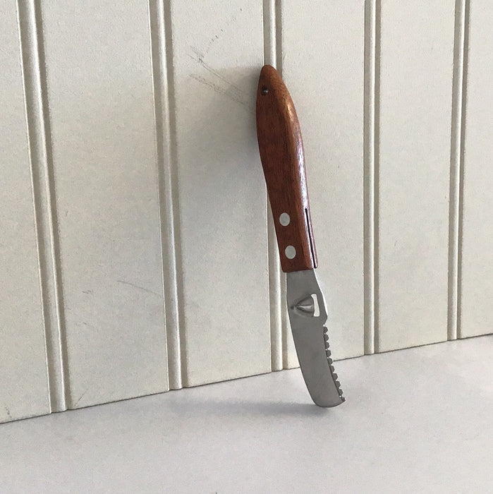 American Metal 6" Citrus Zester with Wood Handle