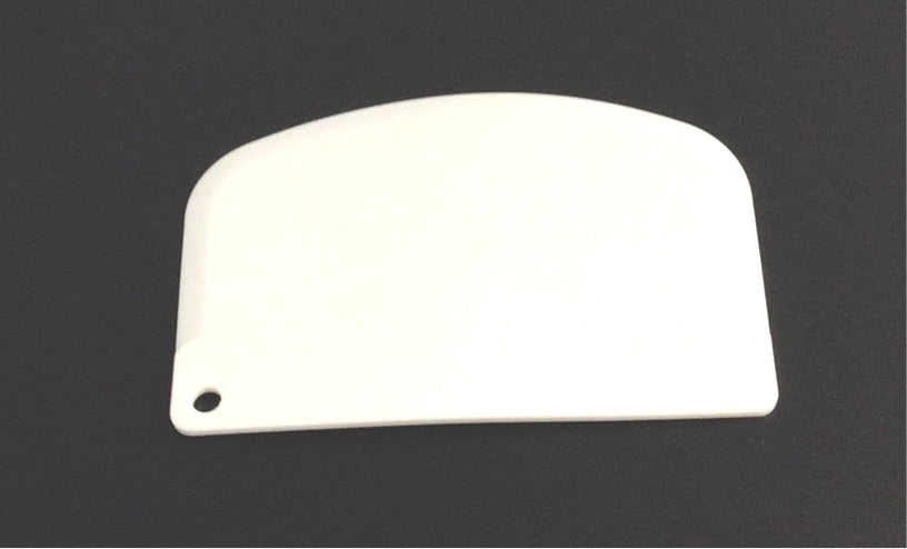 Ateco 1303 5 1/4" x 3 1/2" Straight Edge Plastic Bowl Scraper