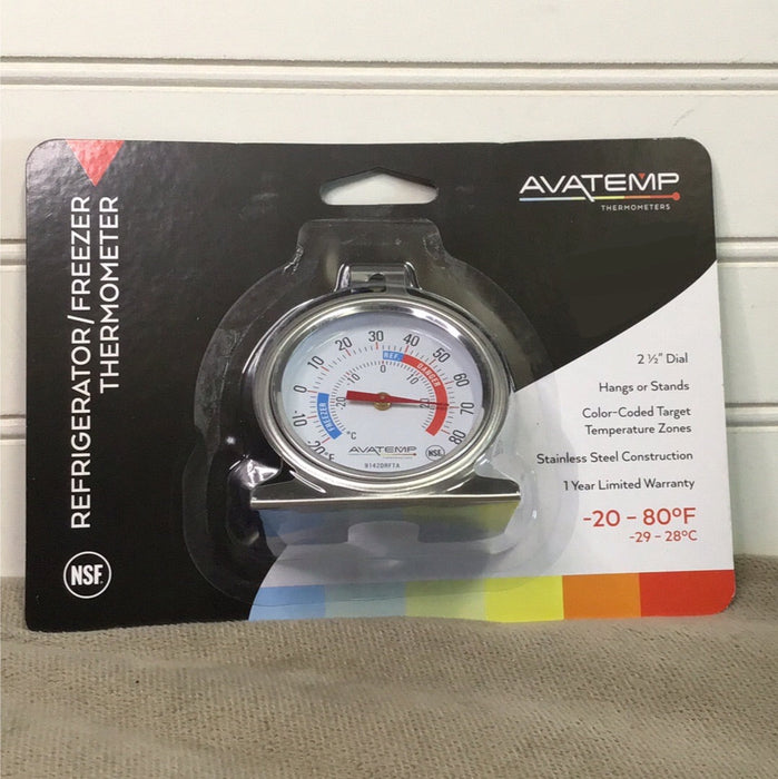 AvaTemp 2 1/2" Dial Refrigerator / Freezer Thermometer