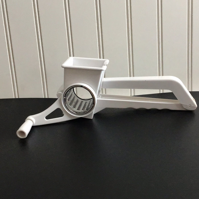 American Metalcraft PCG9 White Plastic Hand Held Rotary Cheese Grater