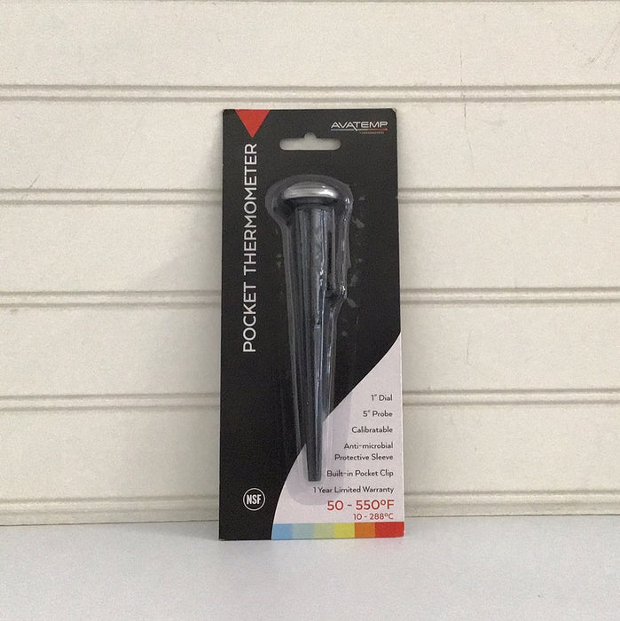 AvaTemp 5" Pocket Probe Dial Thermometer 50 - 550 Degrees Fahrenheit