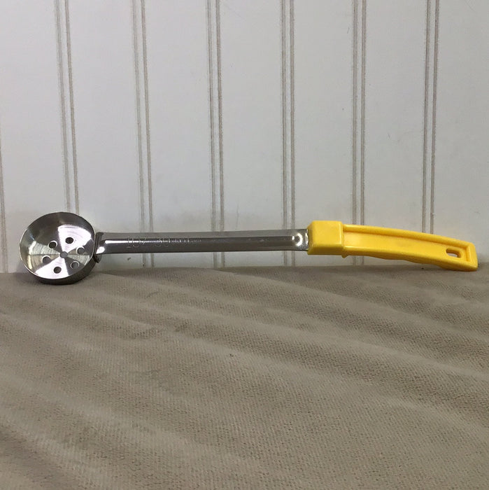 Choice 1 oz. Yellow Perforated Portion Spoon