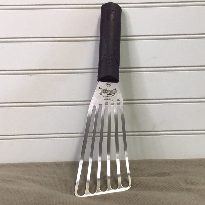 Mercer Culinary M33183 Hell's Handle® High Heat 6" x 3" Fish / Egg Turner / Spatula