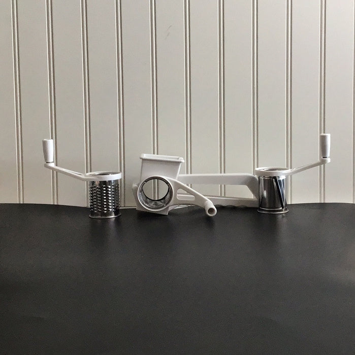 American Metalcraft PCG9 White Plastic Hand Held Rotary Cheese Grater