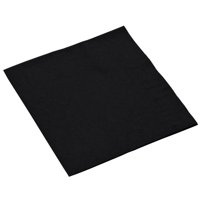 Choice Black 2-Ply Customizable Beverage / Cocktail Napkin - 1000/Case