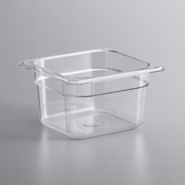 Vigor 1/6 Size Clear Food Pan - 4" Deep