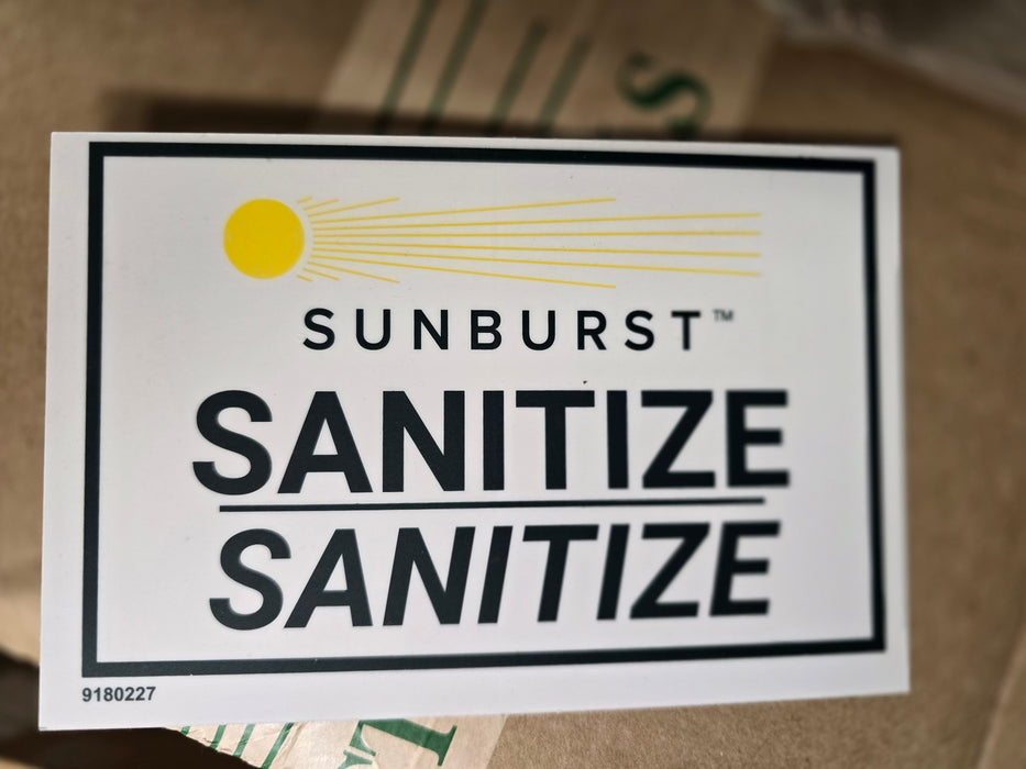 Sanitize sign 3 comp sink
