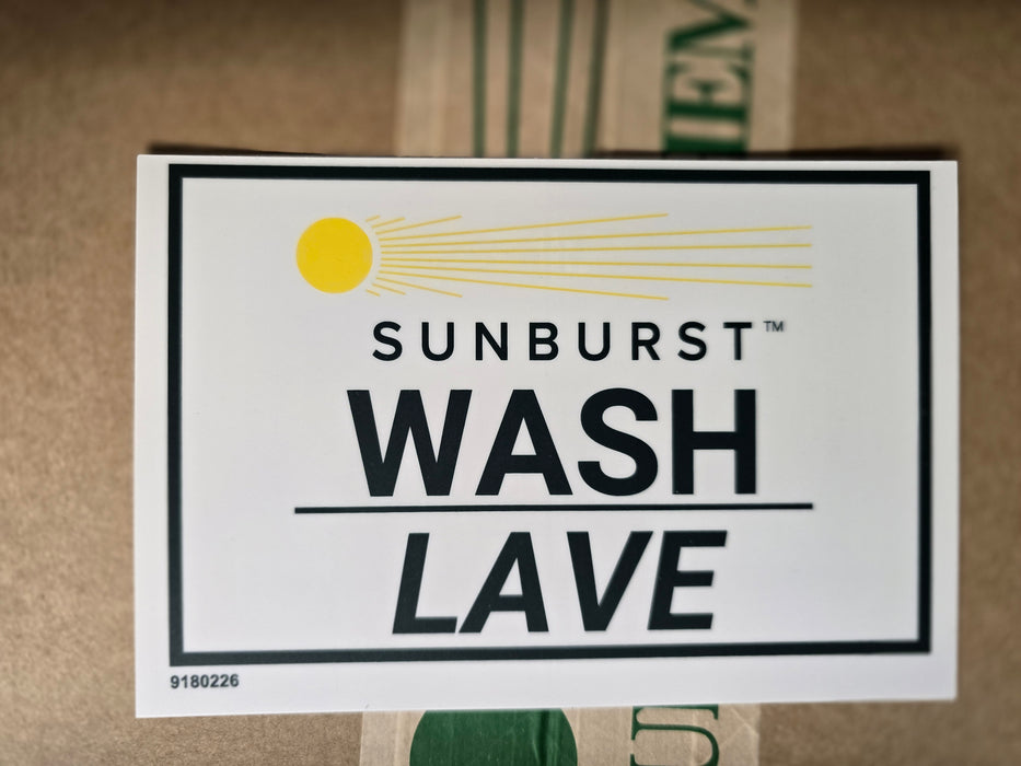 Wash sign 3 comp sink