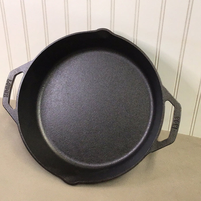 Lodge 12" Pre-Seasoned Cast Iron Skillet with Dual Handles - L10SKL