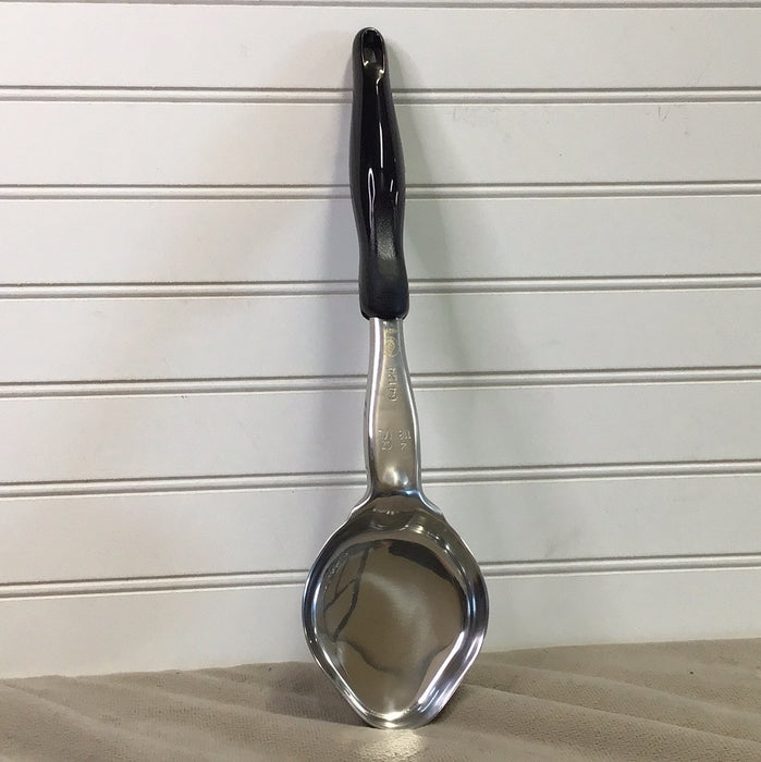 Vollrath 6412420 Jacob's Pride 4 oz. Black Solid Oval Spoodle® Portion Spoon