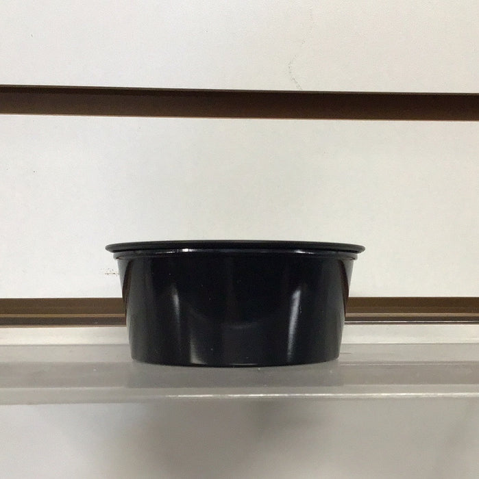 Choice 3.25 oz. Black Plastic Souffle Cup / Portion Cup - 2500/Case