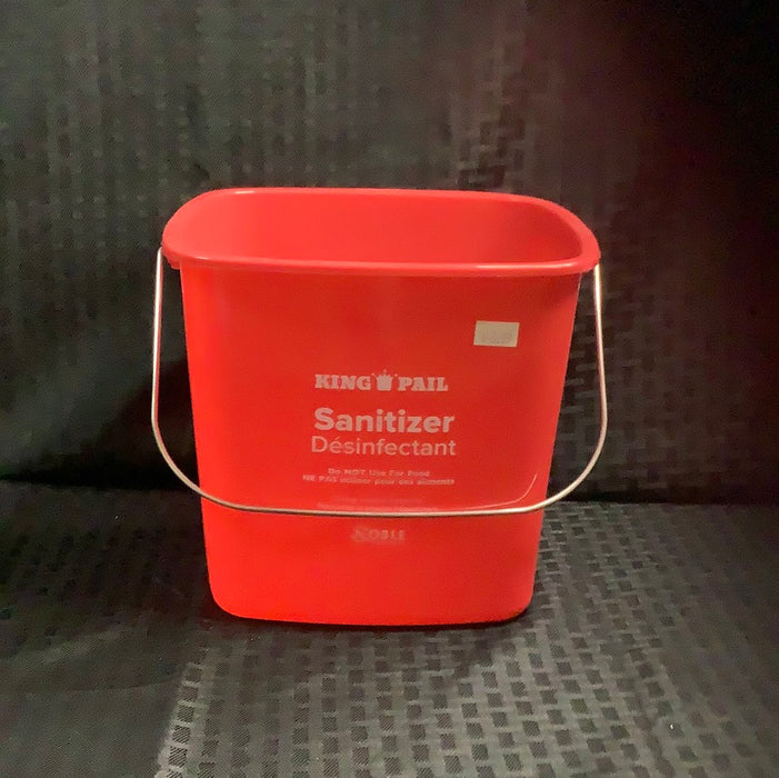 King-Pail 6 Qt. Red Sanitizing Pail