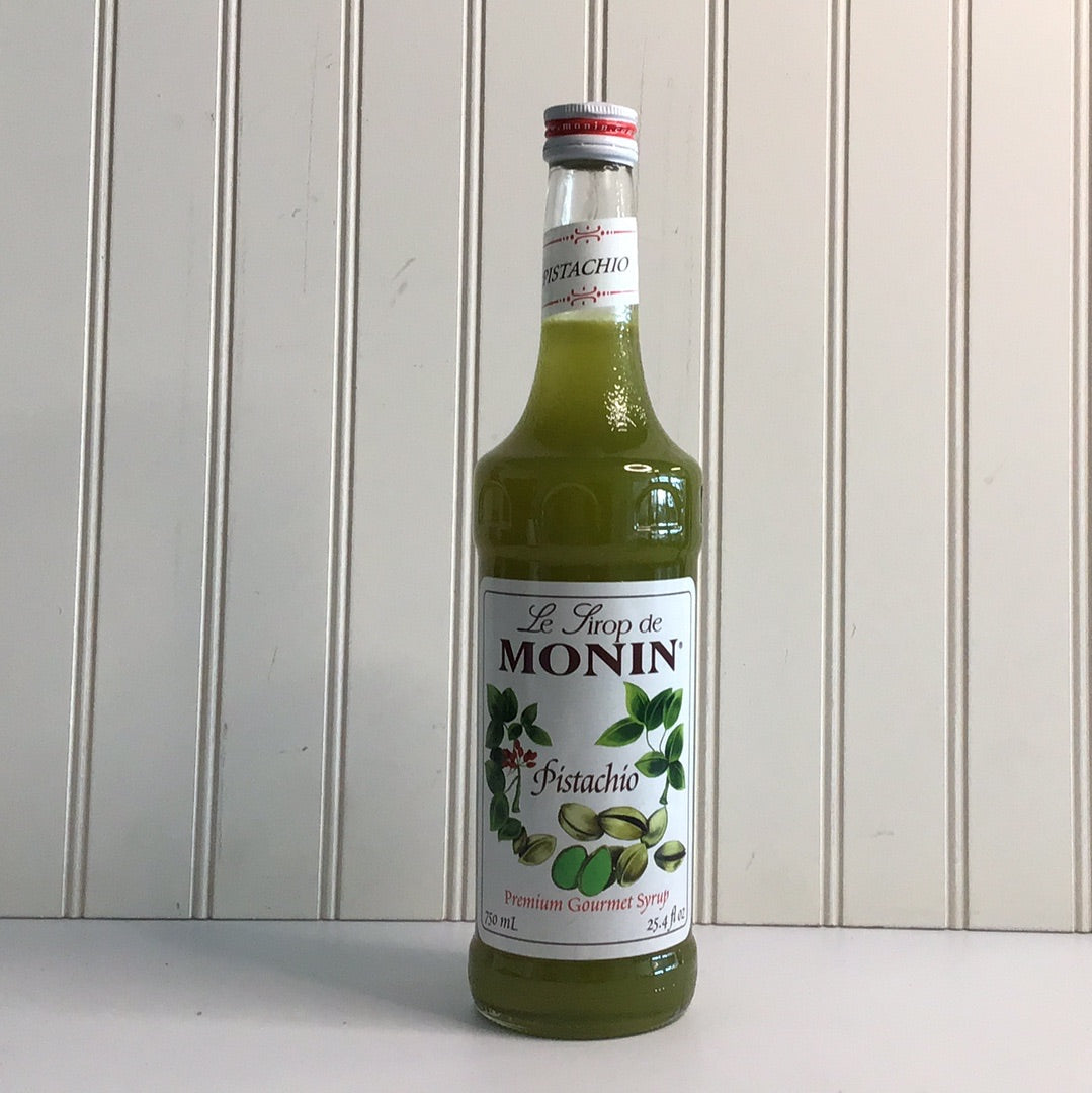 Monin 750 mL Premium Pistachio Flavoring Syrup — Pristine Supply