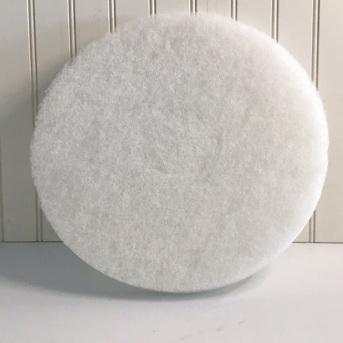 13" White Polishing Pad