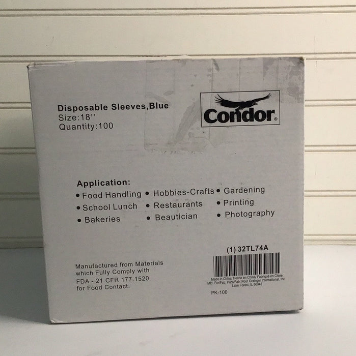 Condor Disposable Blue Sleeves - 32TL74A