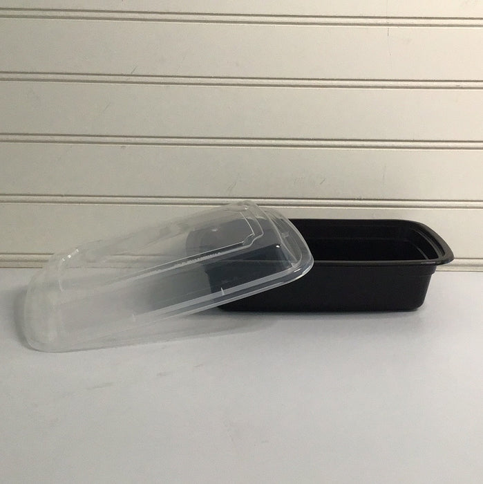 3 Compartment Plastic Tray w/Lid