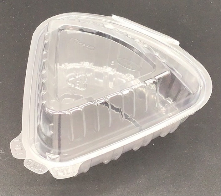 5" Dart ClearSeal Pie/Cake Slice Container 250/Case C54HT1