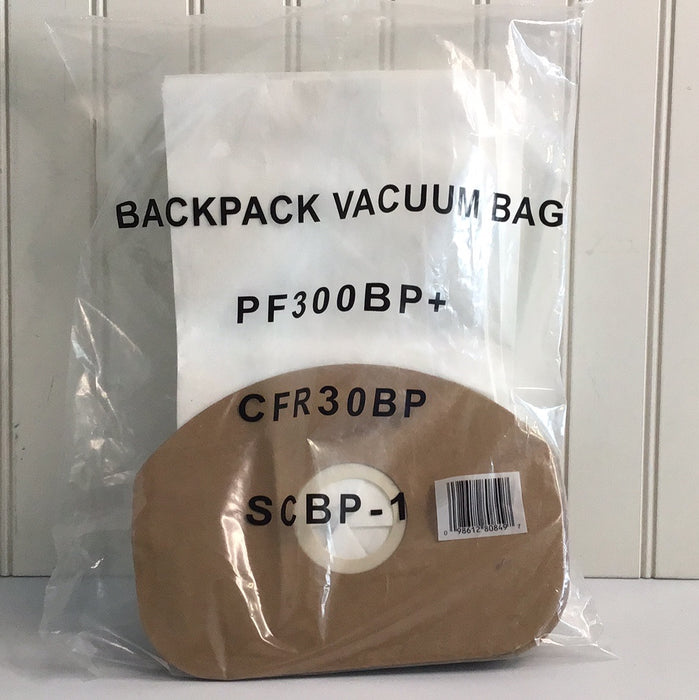 Powr-Flite HEPA H10 Backpack Vacuum Bag - 9/Pack - CFR30BP