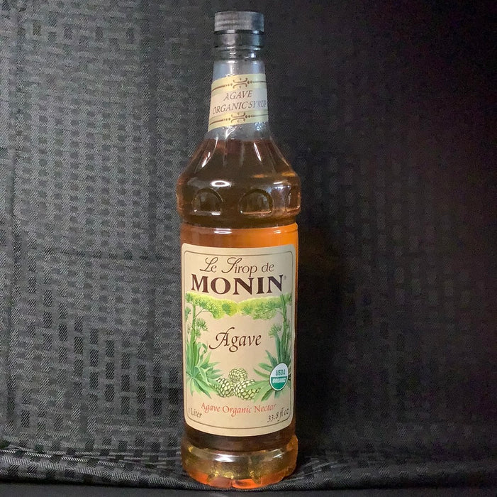 Monin 1 Liter Organic Agave Nectar Sweetener Syrup