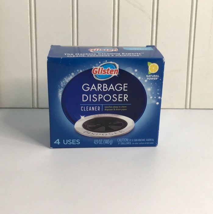 Glisten Disposer Care Cleaner, Lemon Scent, 4 uses