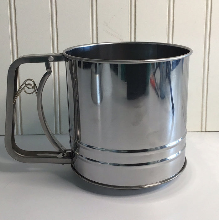 4 Cup Stainless Steel Sifter < Downtown Dough