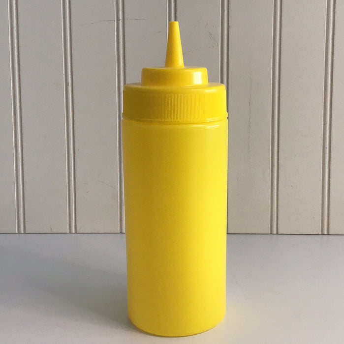 Choice 16 oz. Yellow Wide Mouth Squeeze Bottle