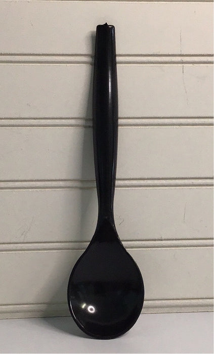 Visions 10" Black Disposable Plastic Serving Spoon - 72/Case