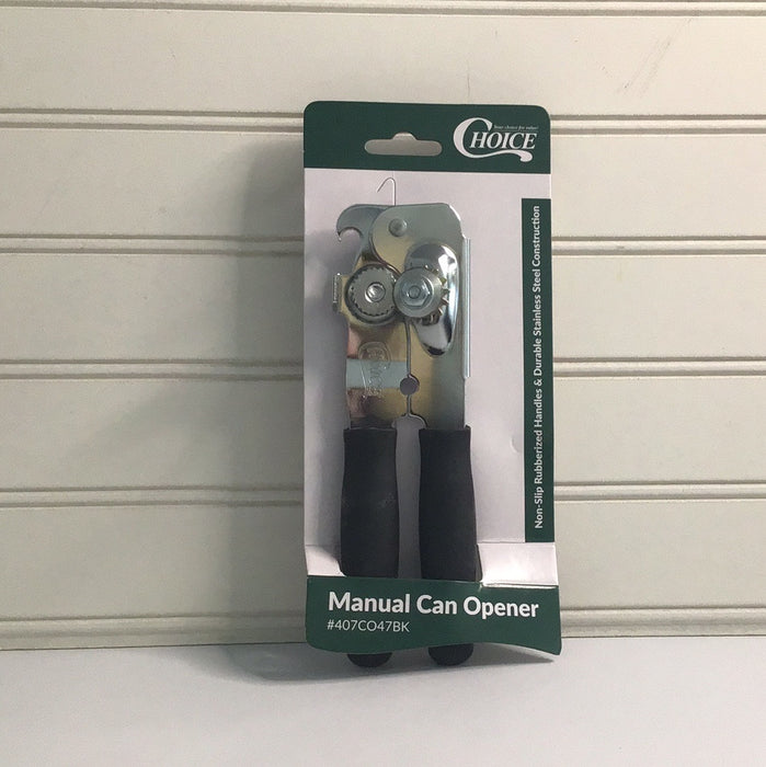 Choice Manual Can Opener with Black Handle