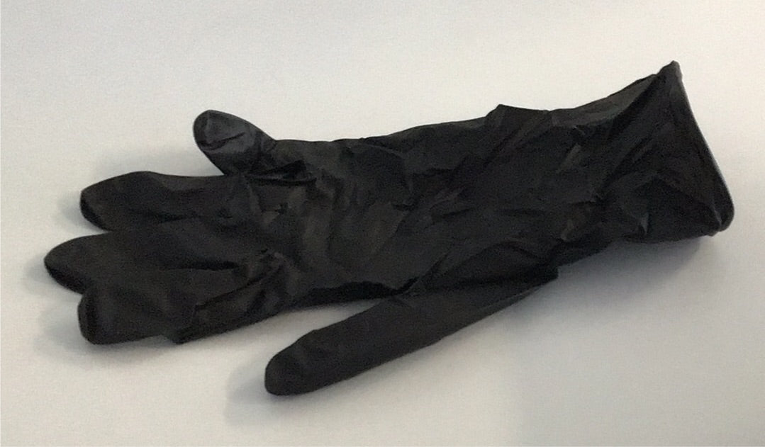 Noble NexGen 3 Mil Thick Black Hybrid Powder-Free Gloves - Medium