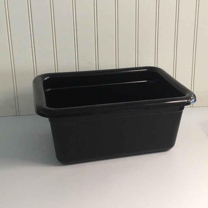 Cambro 912CBP110 Poly Cambox 12" x 9" x 5" Black Polyethylene Utility Box / Undercounter Bus Tub