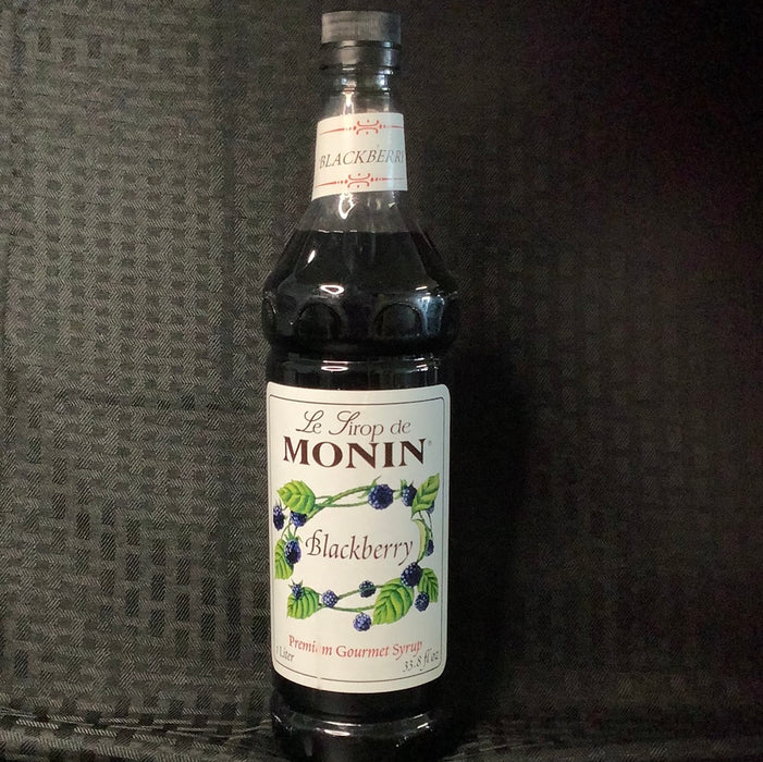 Monin 1 Liter Premium Blackberry Flavoring / Fruit Syrup