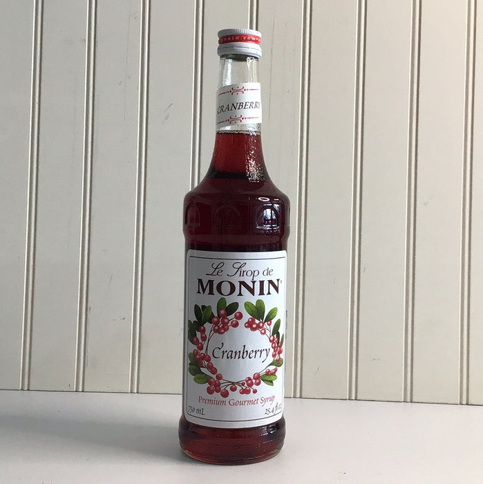 Monin 750 mL Premium Cranberry Flavoring / Fruit Syrup