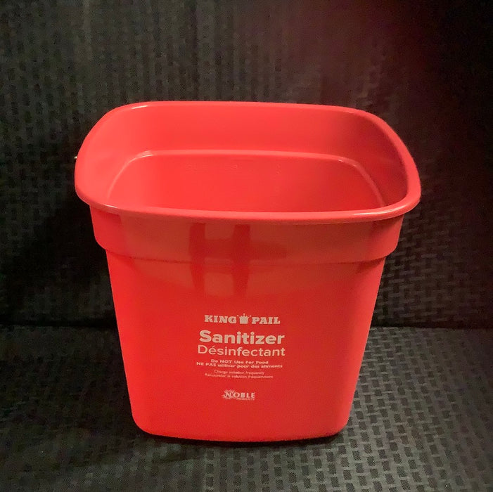 Noble Products King-Pail 10 Qt. Red Sanitizing Pail