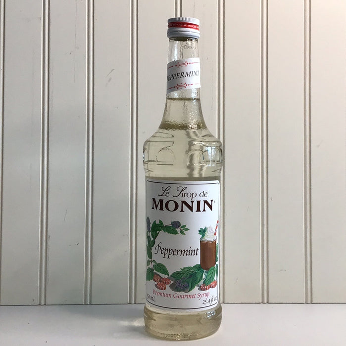 Monin 750 mL Premium Peppermint Flavoring Syrup