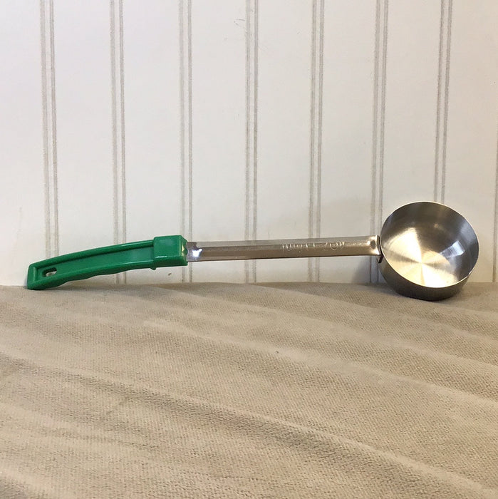 Choice 4 oz. Green Solid Portion Spoon