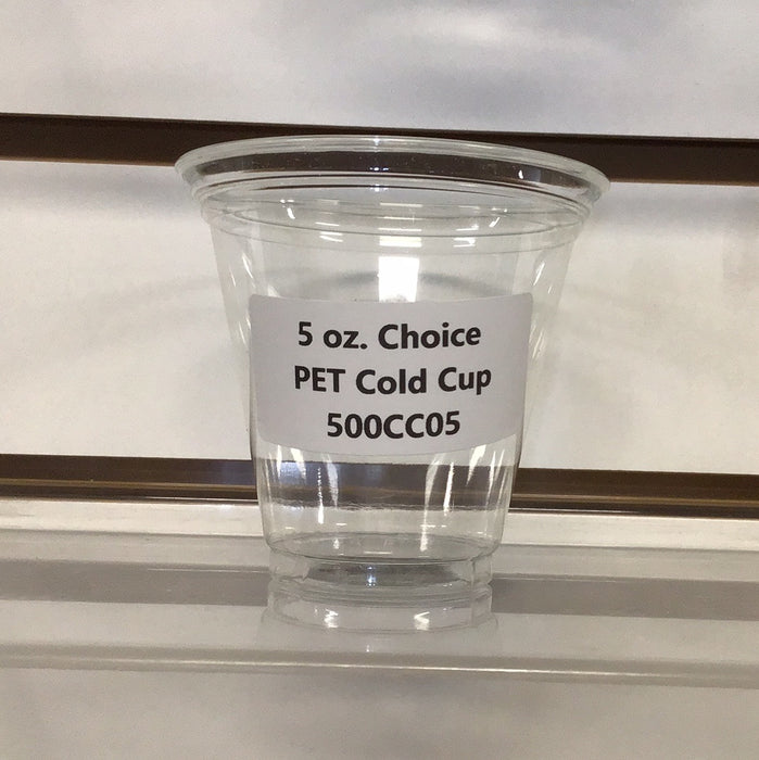 5 oz. Choice PET Cold Cup 2500/Case