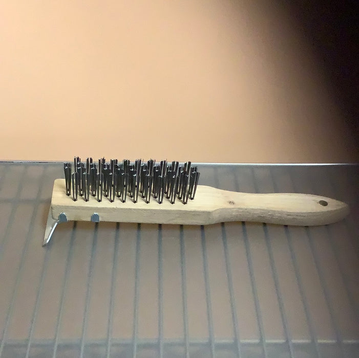 11" Wire Grill / Oven Brush with Scraper