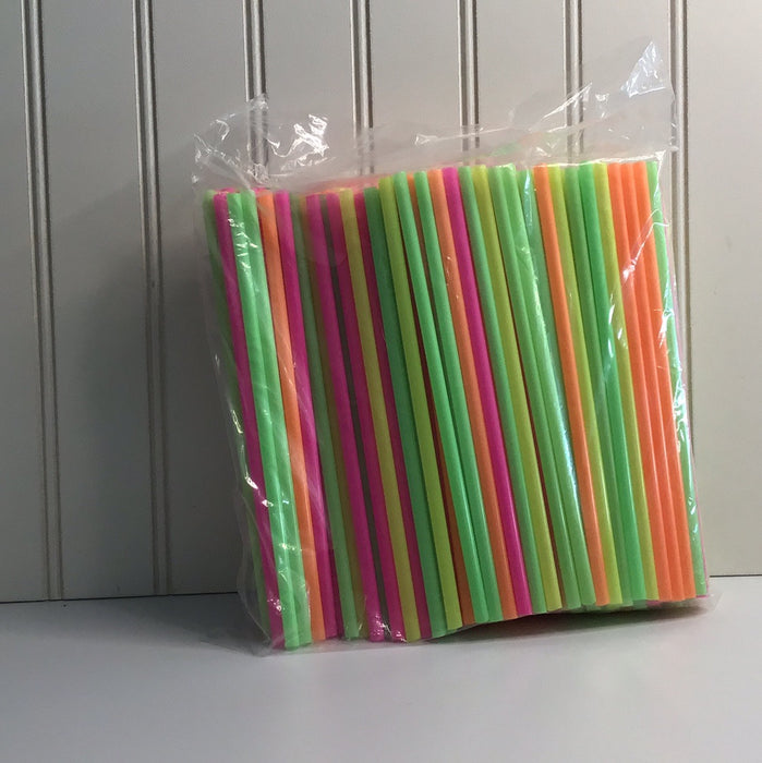 neon straws bulk 7 1/2 inch 250 ct