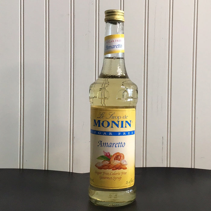 Monin 750 mL Sugar Free Amaretto Flavoring Syrup