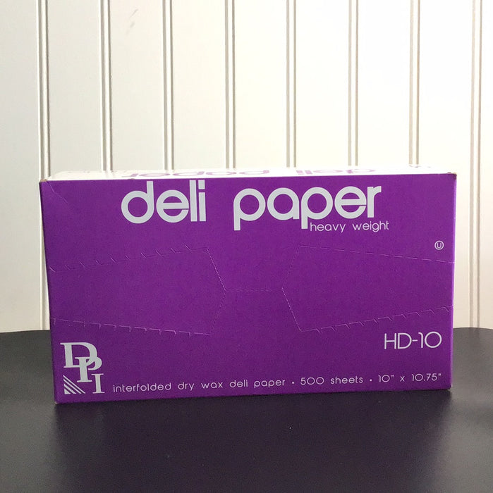 Deli Paper 500 sheets, 10x10.75 3/4 - Interfolded dry wax, Heavy Weight- HD-10