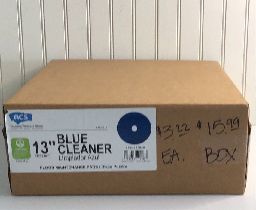 13" Blue Cleaning Floor Pad