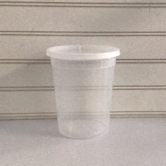 32 oz. Round Microwaveable Deli Container Combo Pack (Clear) 240/CS