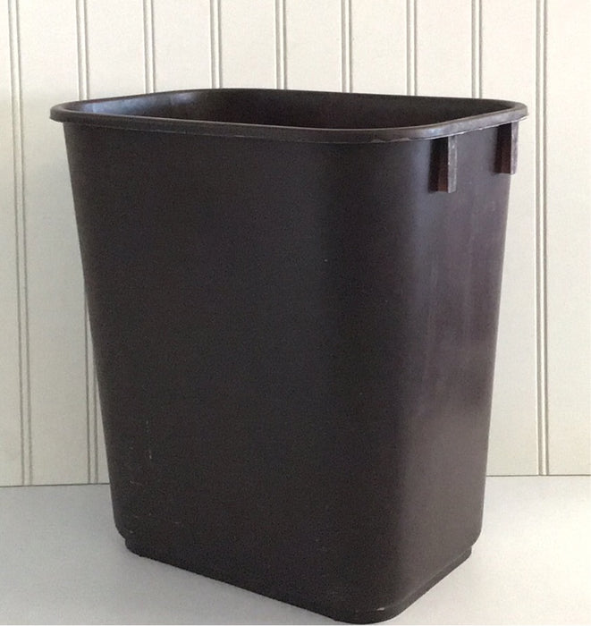 Lavex Janitorial 13 Qt. / 3 Gallon Brown Rectangular Wastebasket