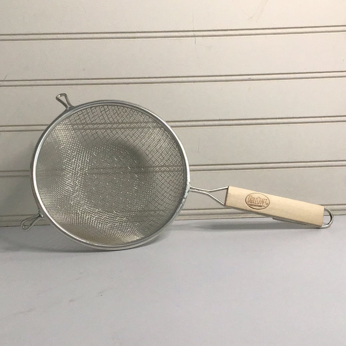 Tablecraft 96 6 1/4" Medium Tin Double Mesh Strainer