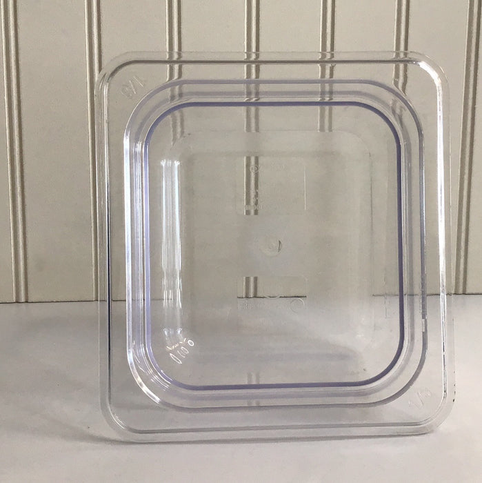 Winco 1/6 Size Clear Polycarbonate Food Pan - 4" Deep