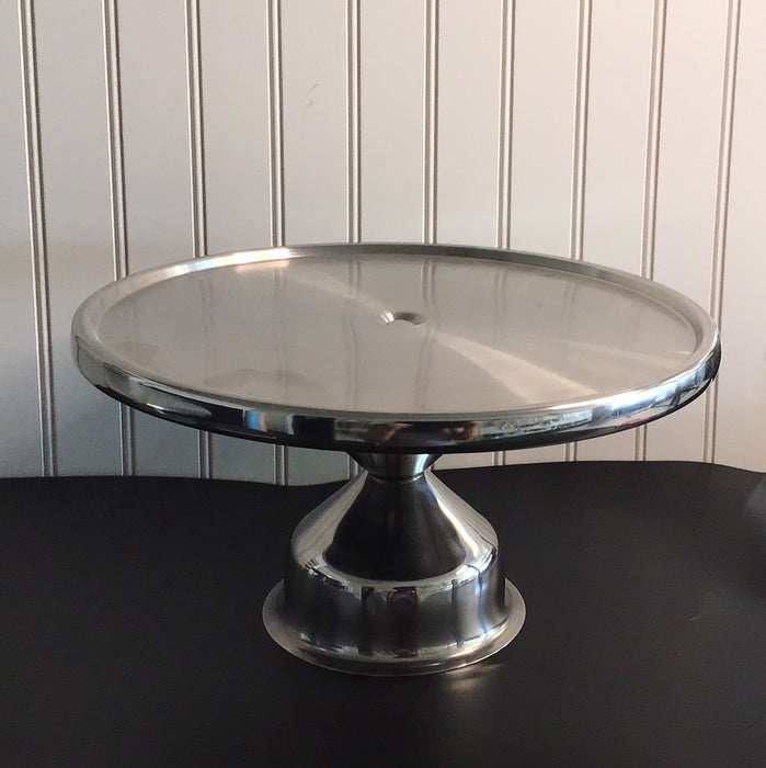 Choice 13" Stainless Steel Cake / Pizza Stand with Mirror Finish